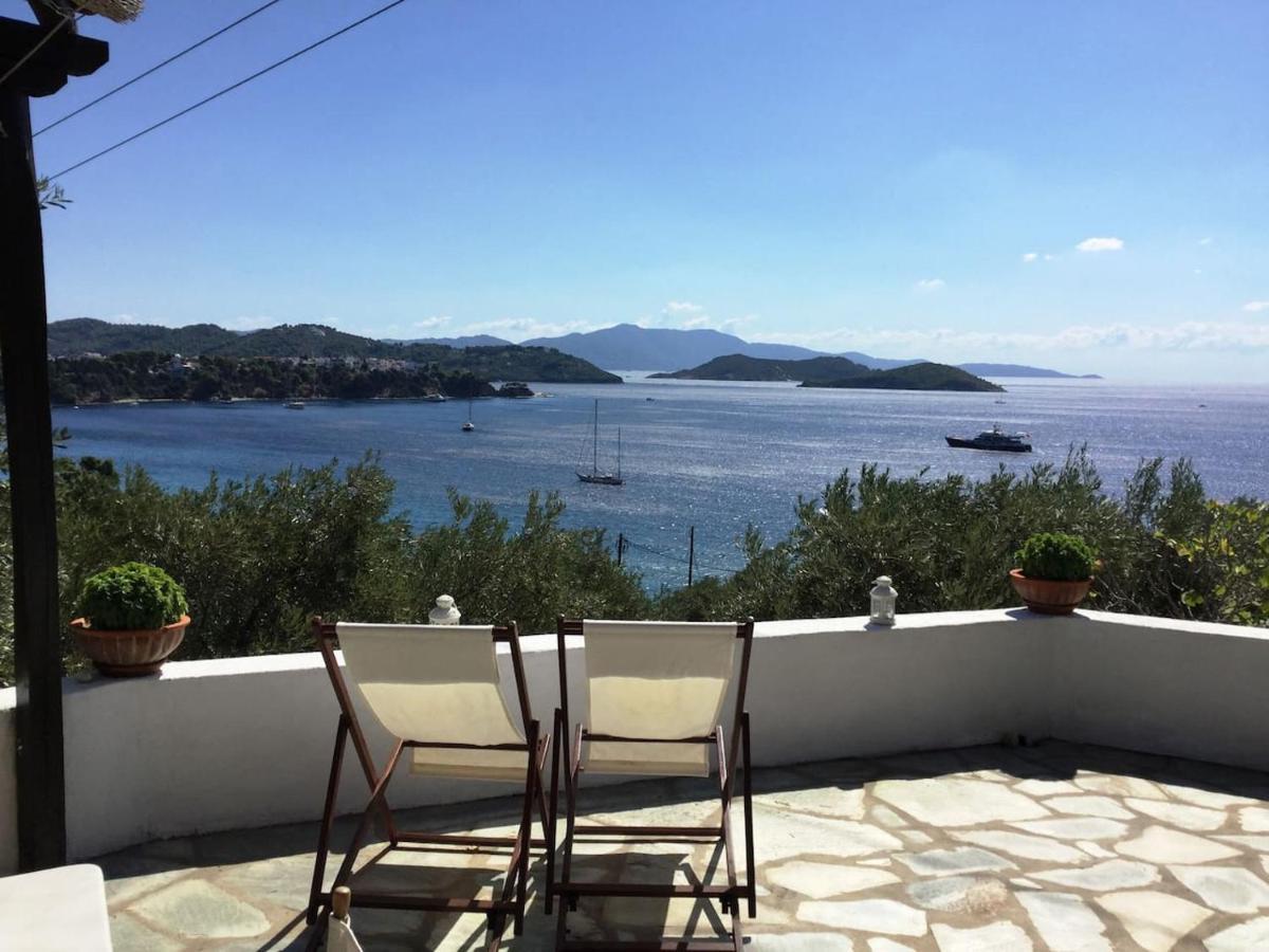 Golden View Villa Skiathos Town Bagian luar foto