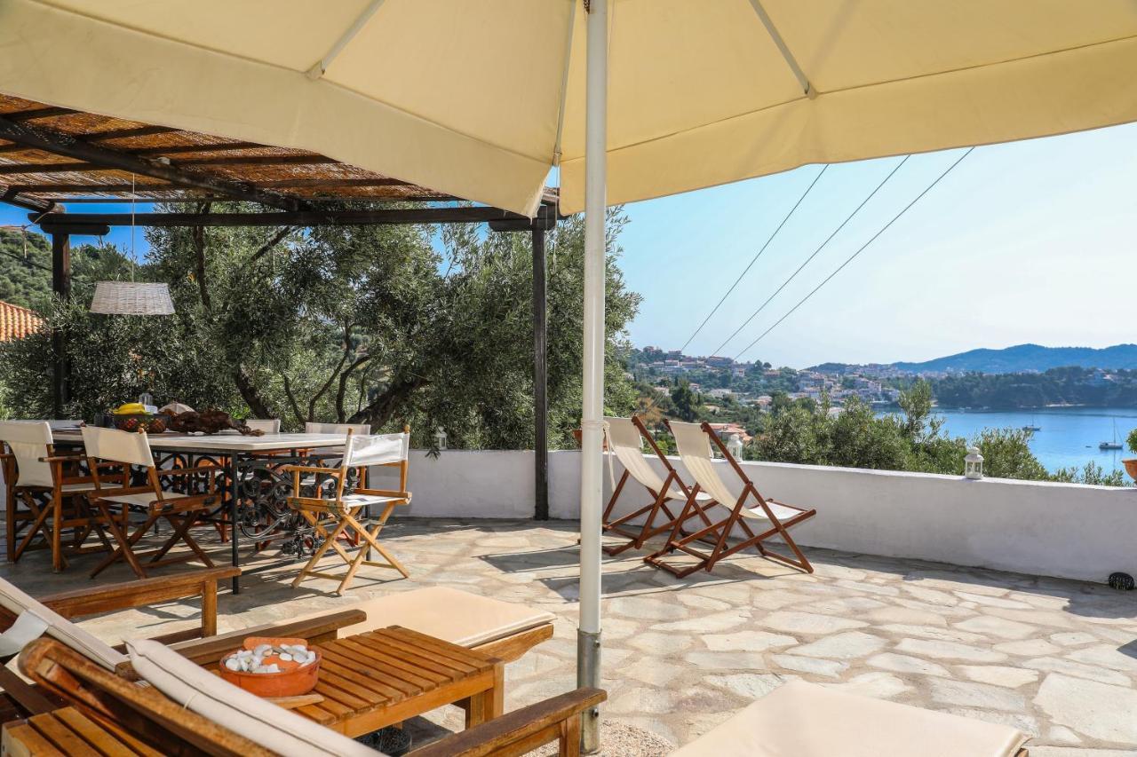 Golden View Villa Skiathos Town Bagian luar foto
